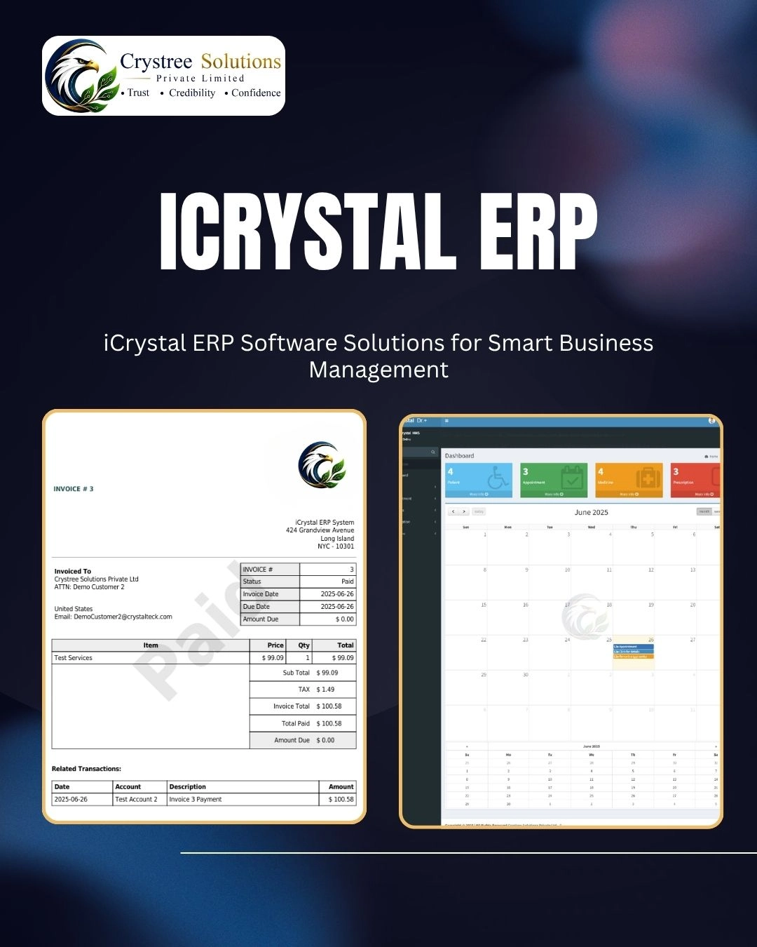 ICrystal ERP Software Company in Trichy